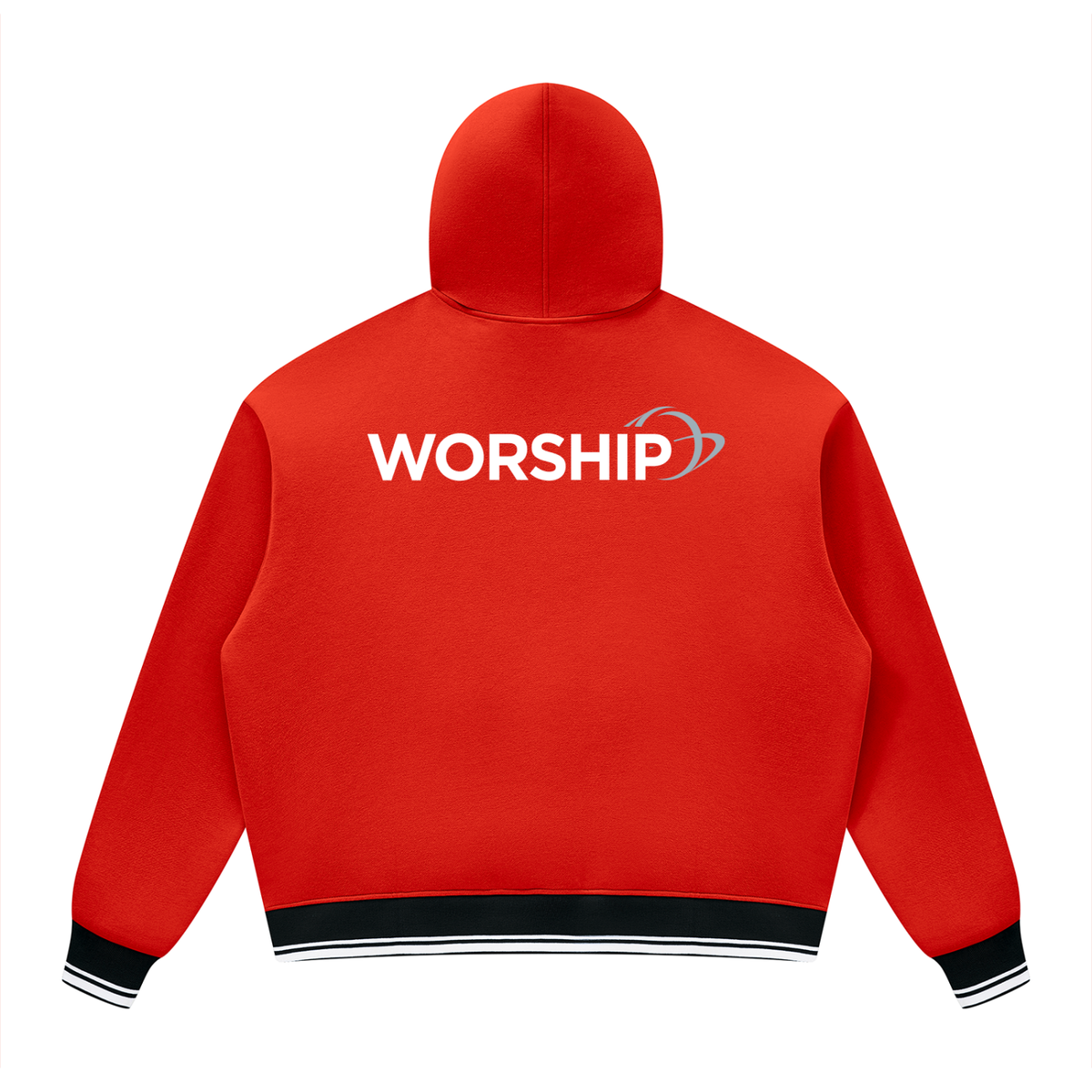 Overcomers Worship Color Block Fleece Hoodie