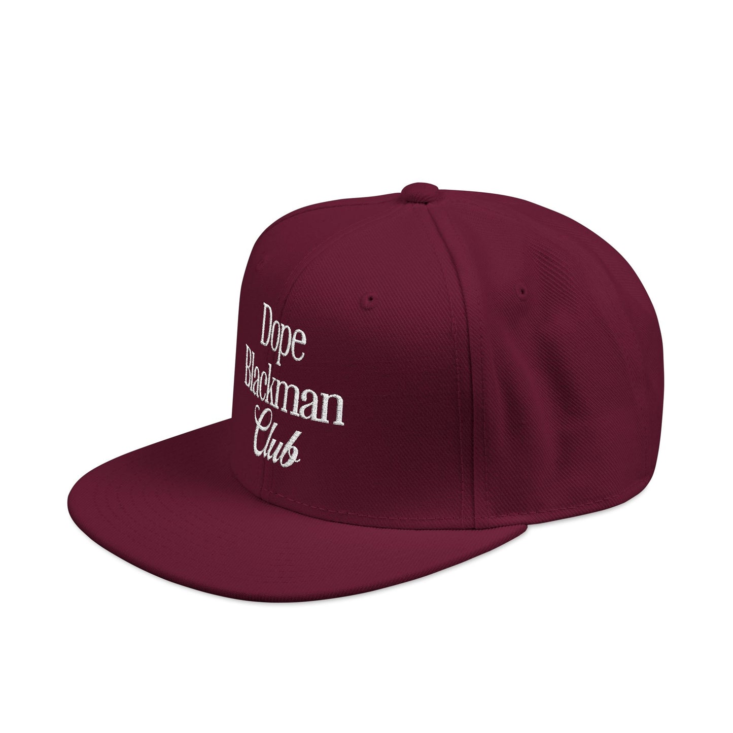 Snapback Hat — "Dope Blackman Club" Embroidered Streetwear Cap