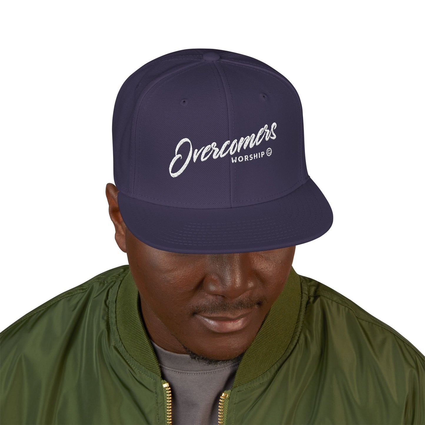 Embroidered 'Dreamers' Snapback Hat – Flat Brim Adjustable Cap