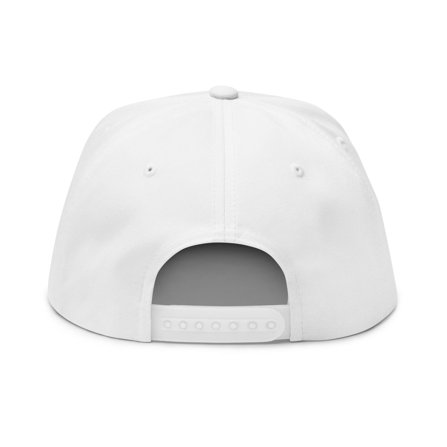 MS Embroidered Gold Monogram Flat Bill Cap