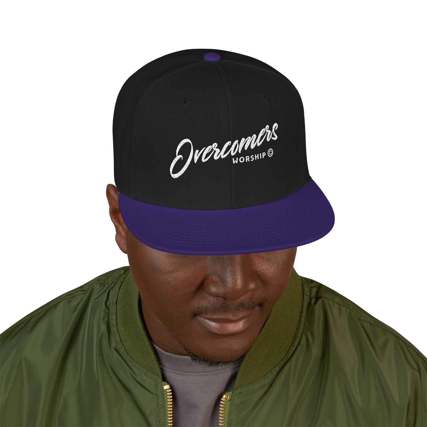 Embroidered 'Dreamers' Snapback Hat – Flat Brim Adjustable Cap