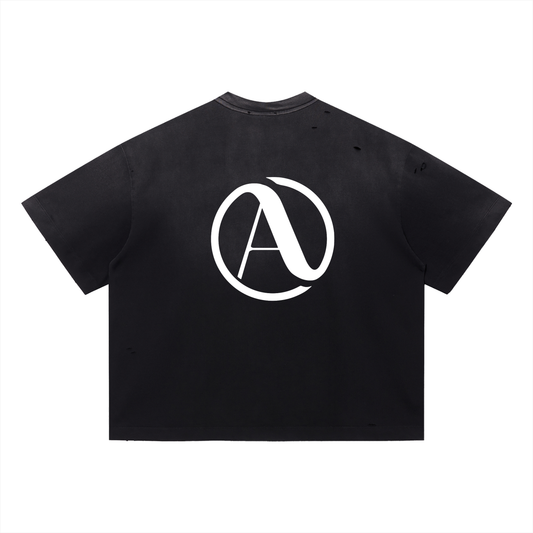 Vintage Washed Distressed Boxy Oversized T-Shirt