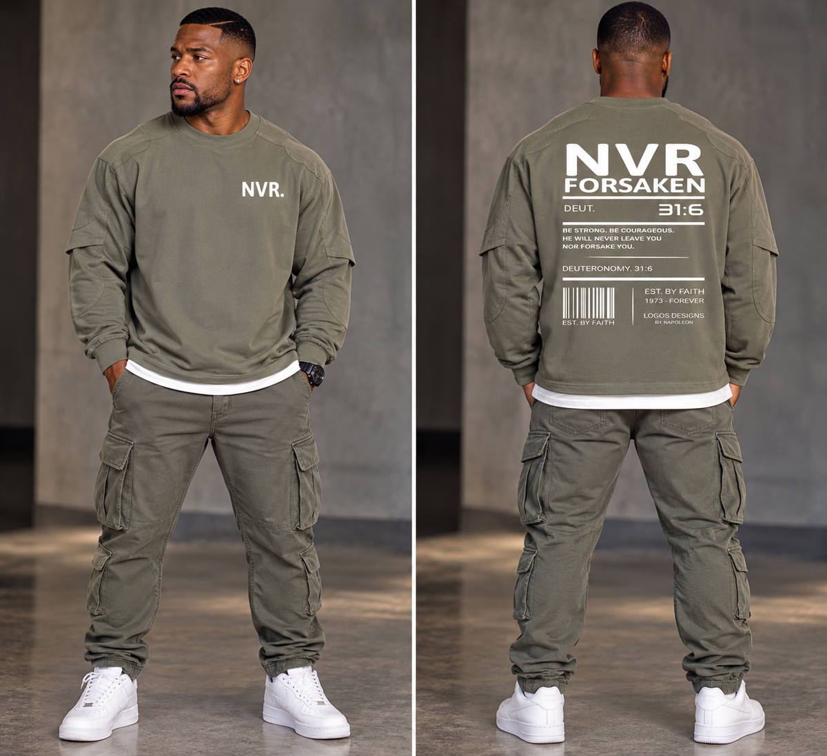 Unisex Paneled Layer Color Block T-Shirt