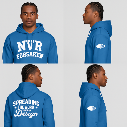 LOGOS Designs "NVR FORSAKEN" Hoodie (Bold Version)