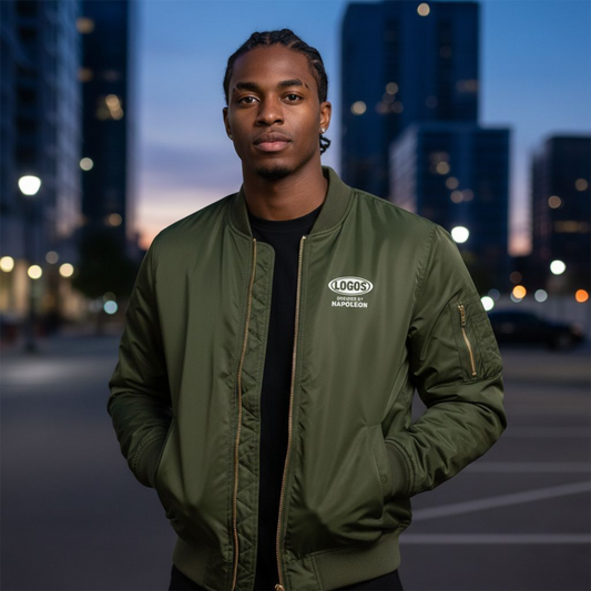LOGOS Designs Zip-up Bomber Jacket