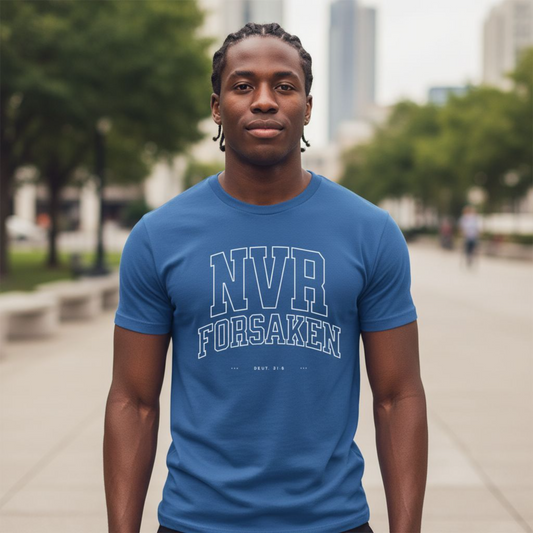 LOGOS Designs "NVR FORSAKEN" T-Shirt (Hollow Version)