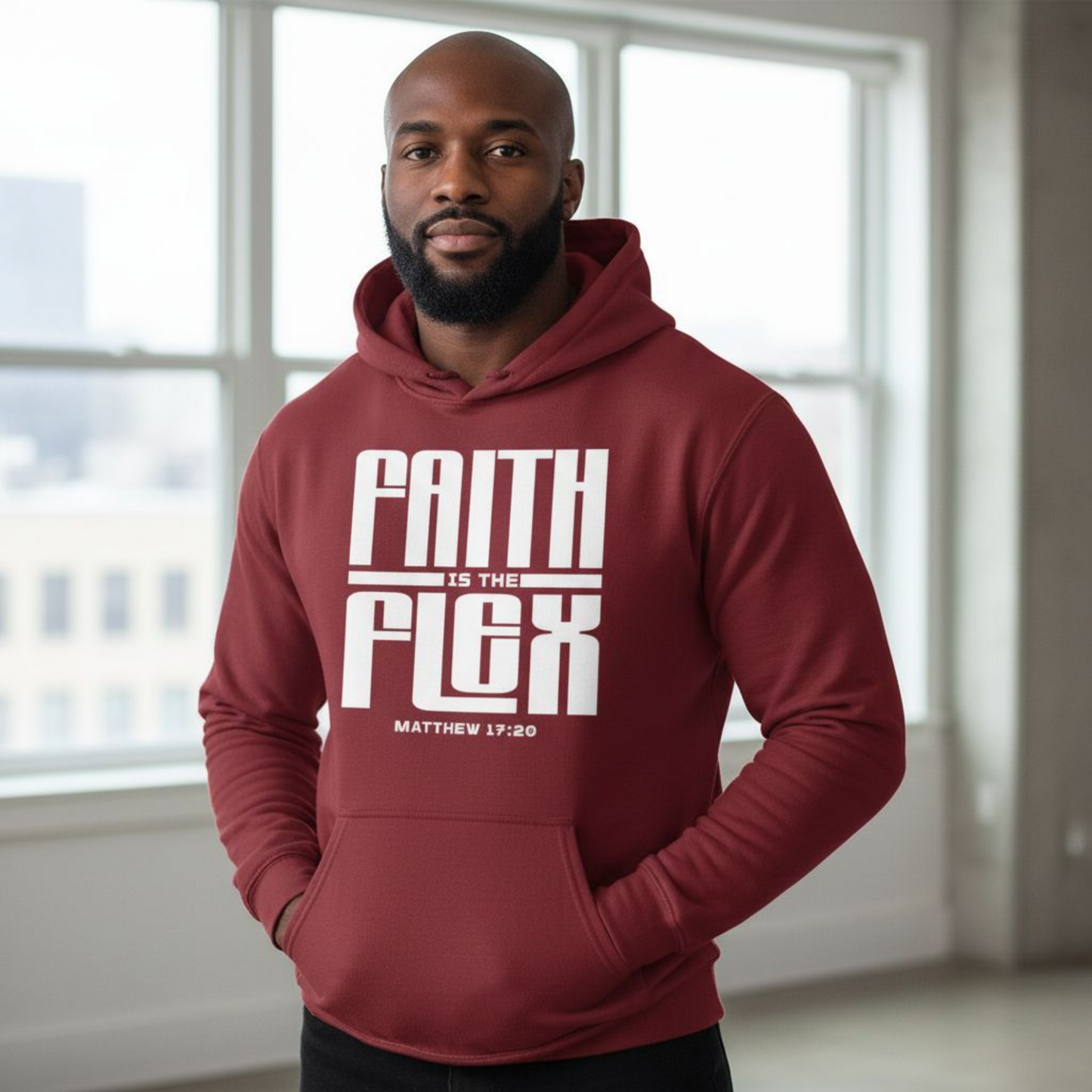 LOGOS Designs "Faith Is The Flex" Hoodie