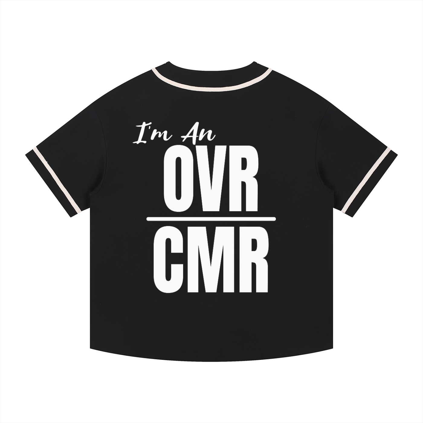Overcomers Worship — Contrast Piped Button-Up Jersey