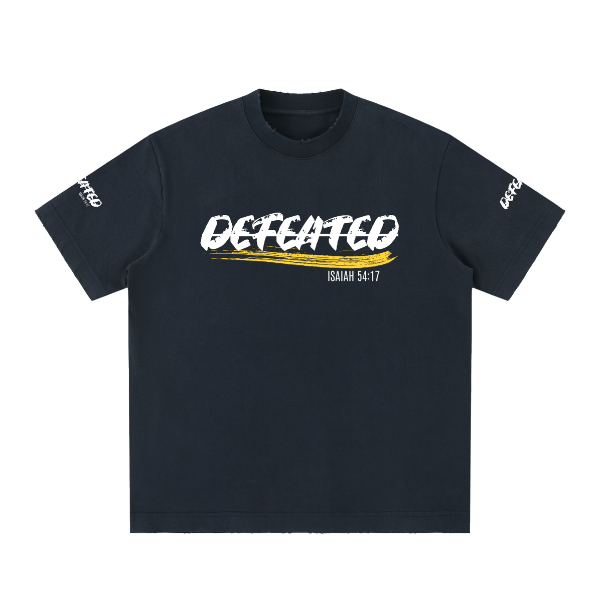 Heavyweight Vintage Washed Frayed T-Shirt (Undefeated)