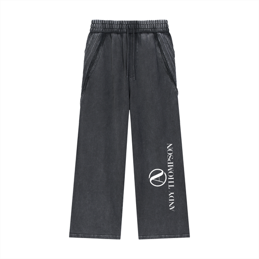 Snow Washed Tape Raw Edge Sweatpants(ATM)