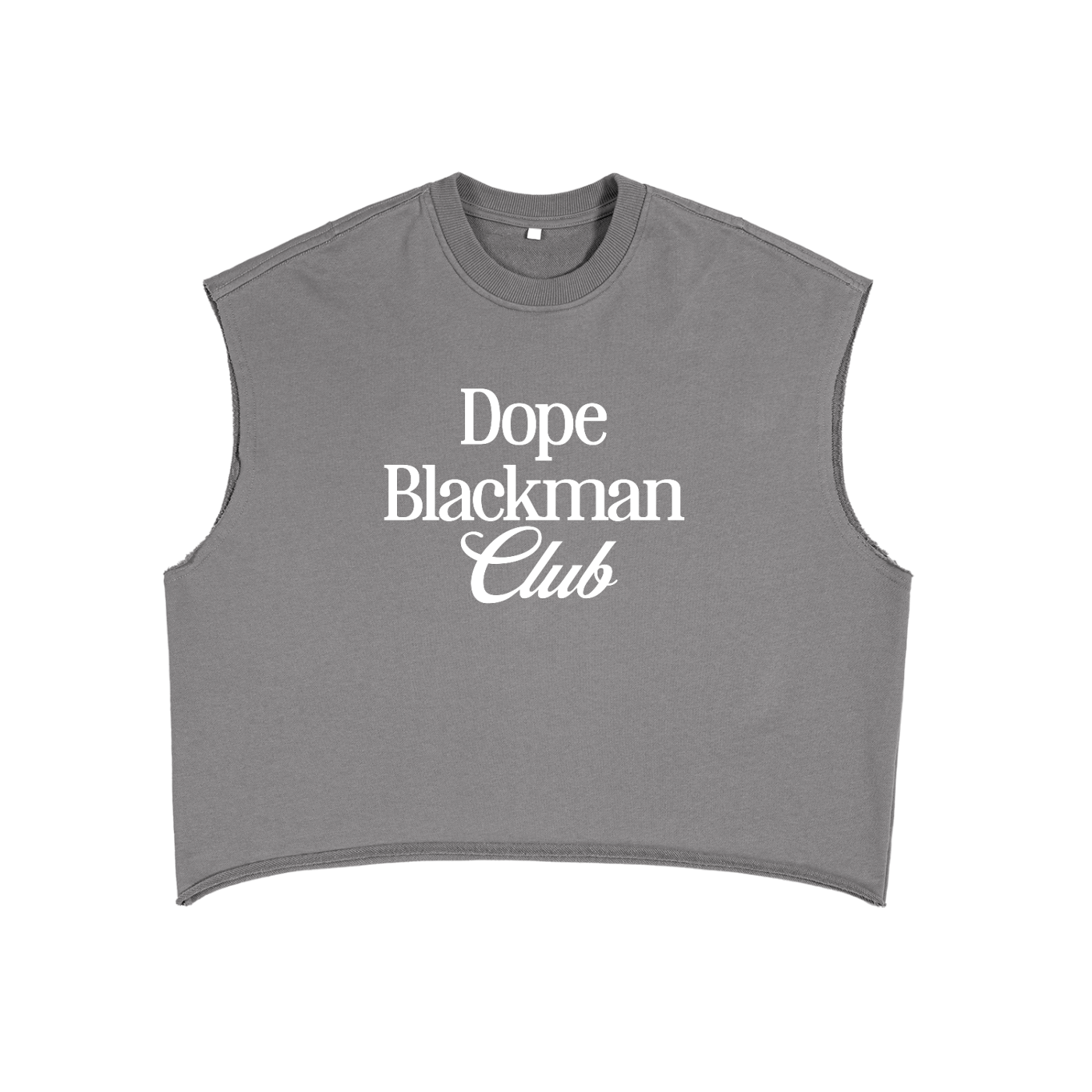 Dope Blackman Club French Terry Boxy Tank Top