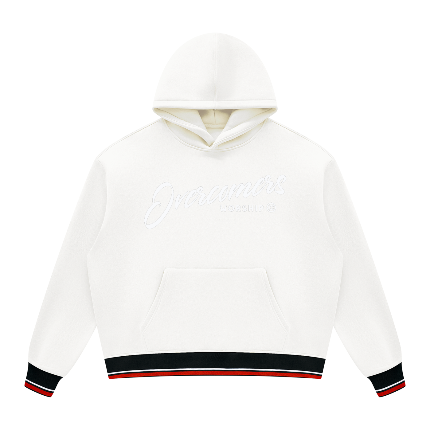 Overcomers Worship Color Block Fleece Hoodie