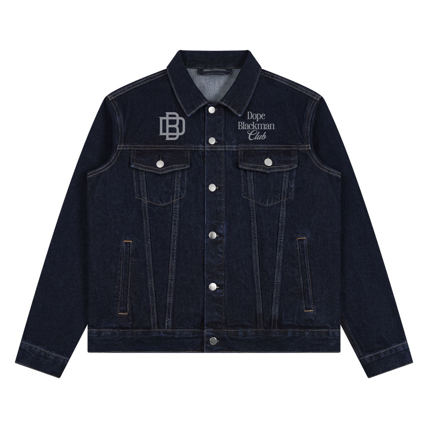 Dope Blackman Club Vintage Wash Denim Jacket