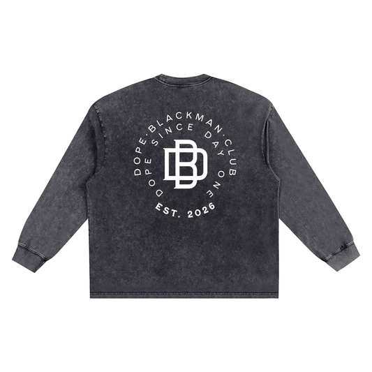Snow Washed Dope Blackman Club T-Shirt