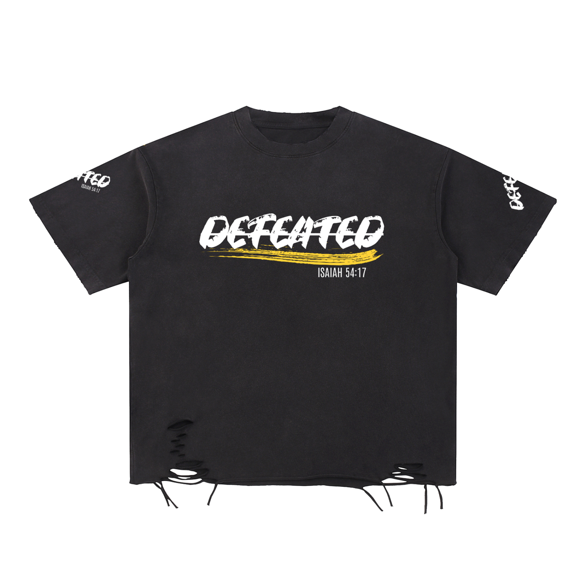 Snow Washed Raw-Hem T-Shirt (Undefeated)