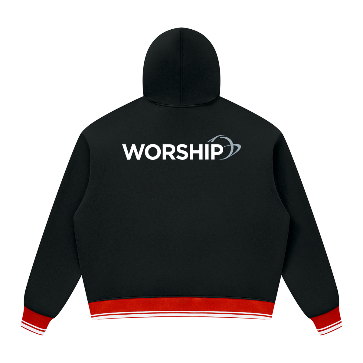 Overcomers Worship Color Block Fleece Hoodie