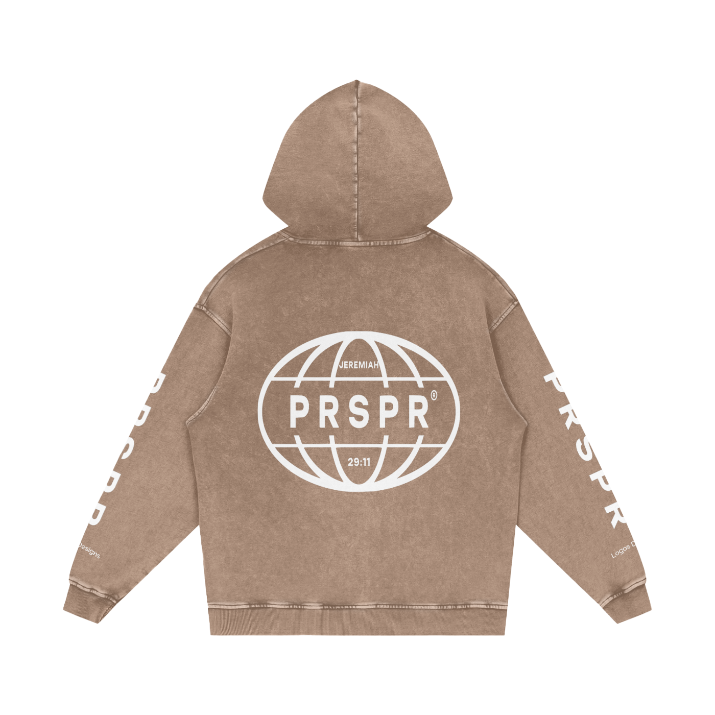 Snow Washed Loose Cotton Hoodie