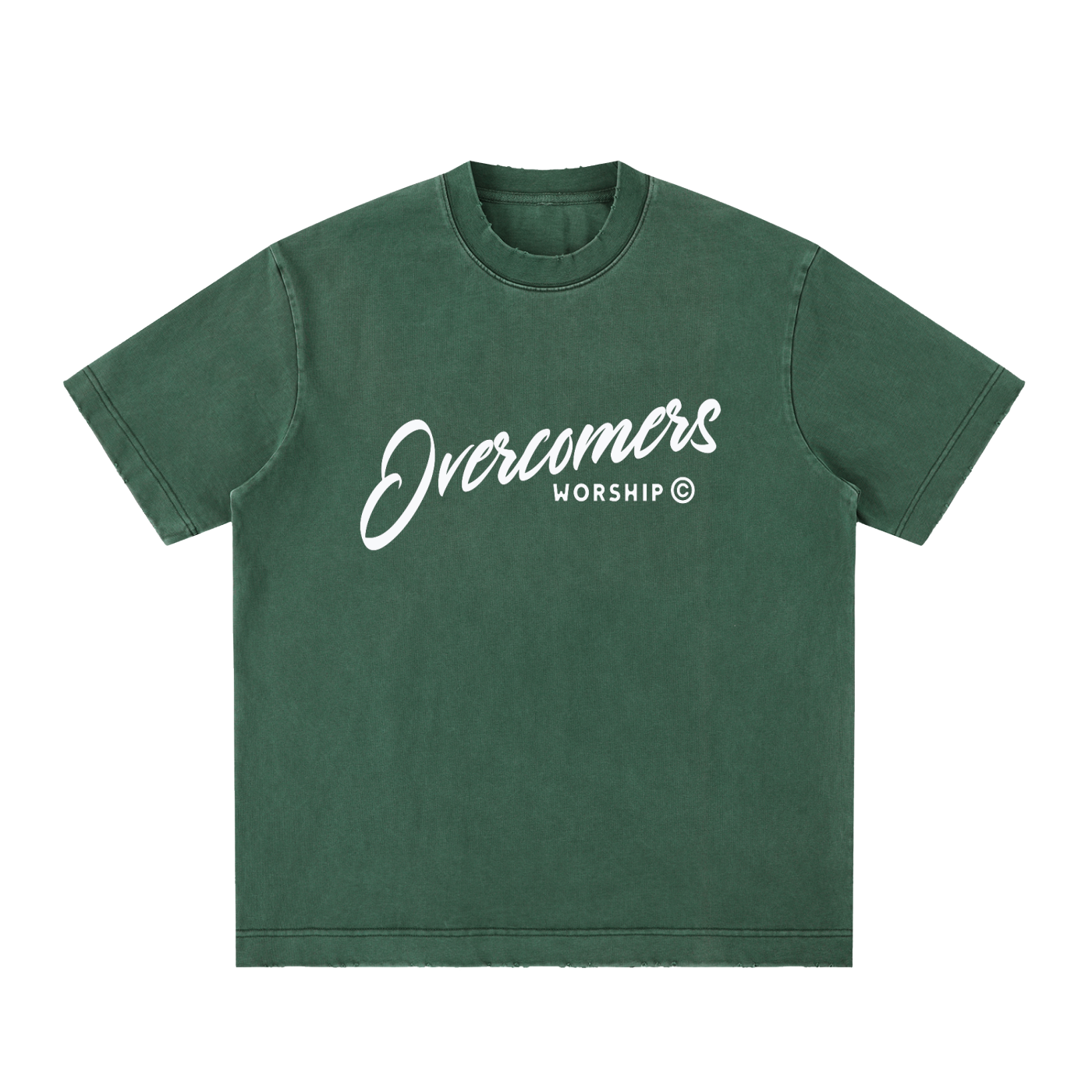 Overcomers Worship Team Tee – Heavyweight Frayed Edition
