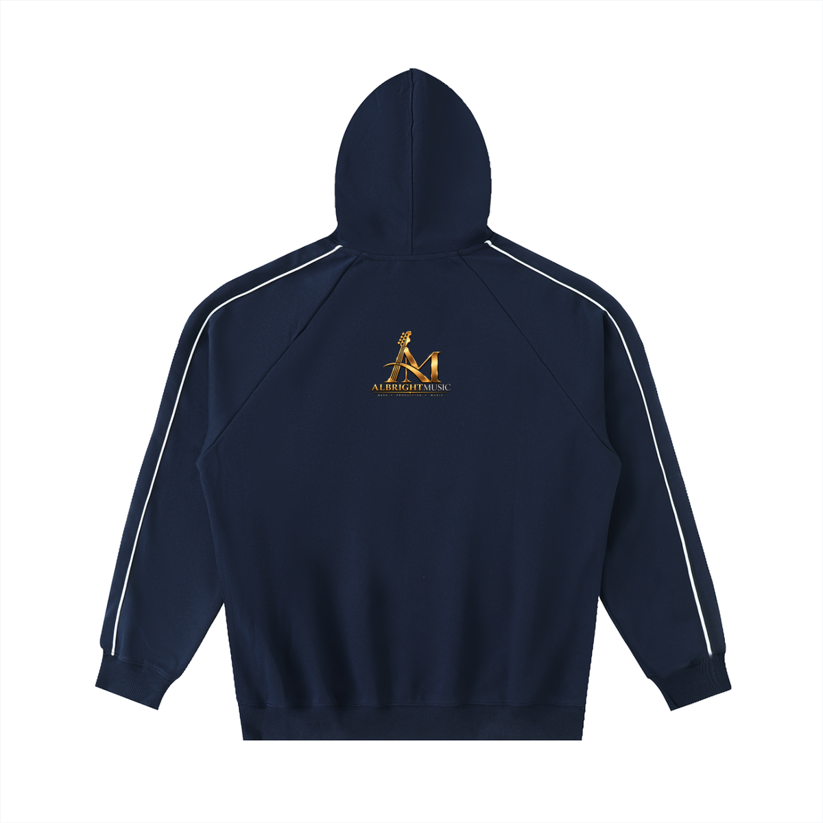 Contrast Piping Raglan Hoodie (AM)