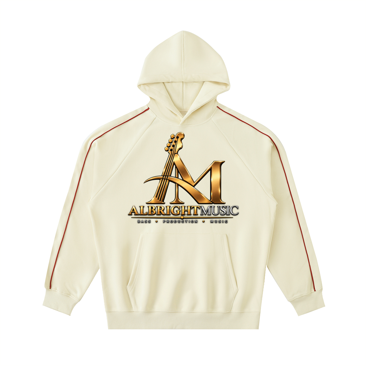 Contrast Piping Raglan Hoodie (AM)