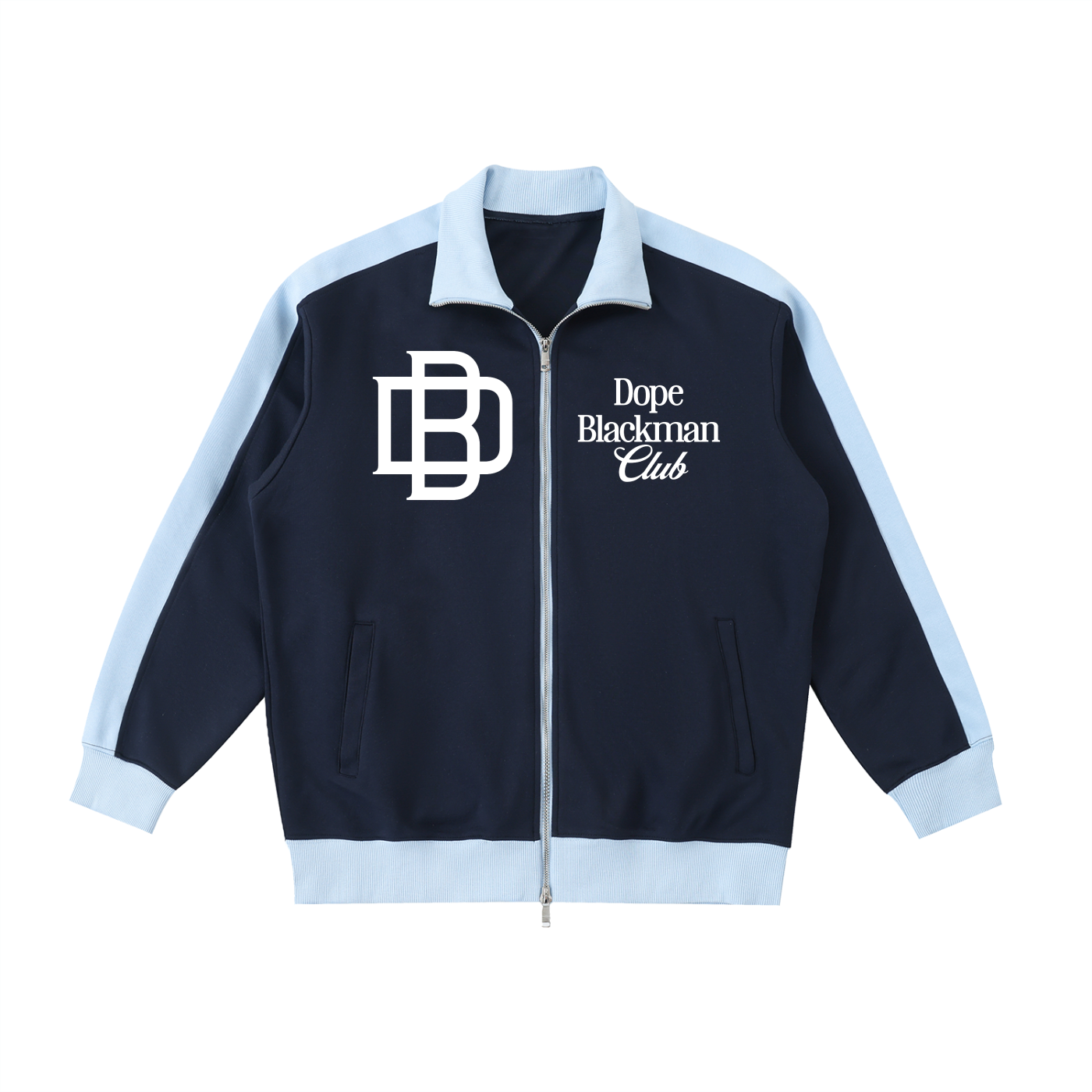 Dope Blackman Club Contrast Trim Stand Collar Jacket