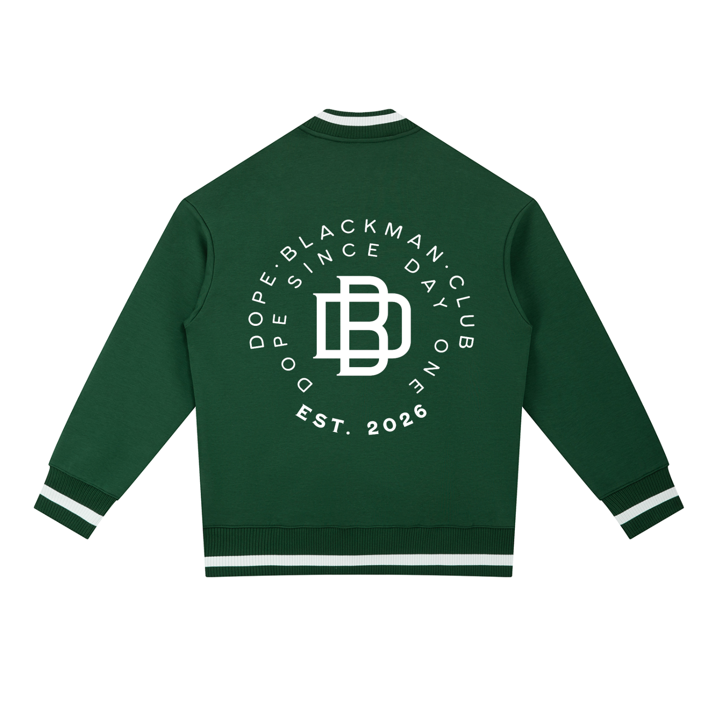 Dope Blackman Club Contrast Piping Zip Bomber Jacket