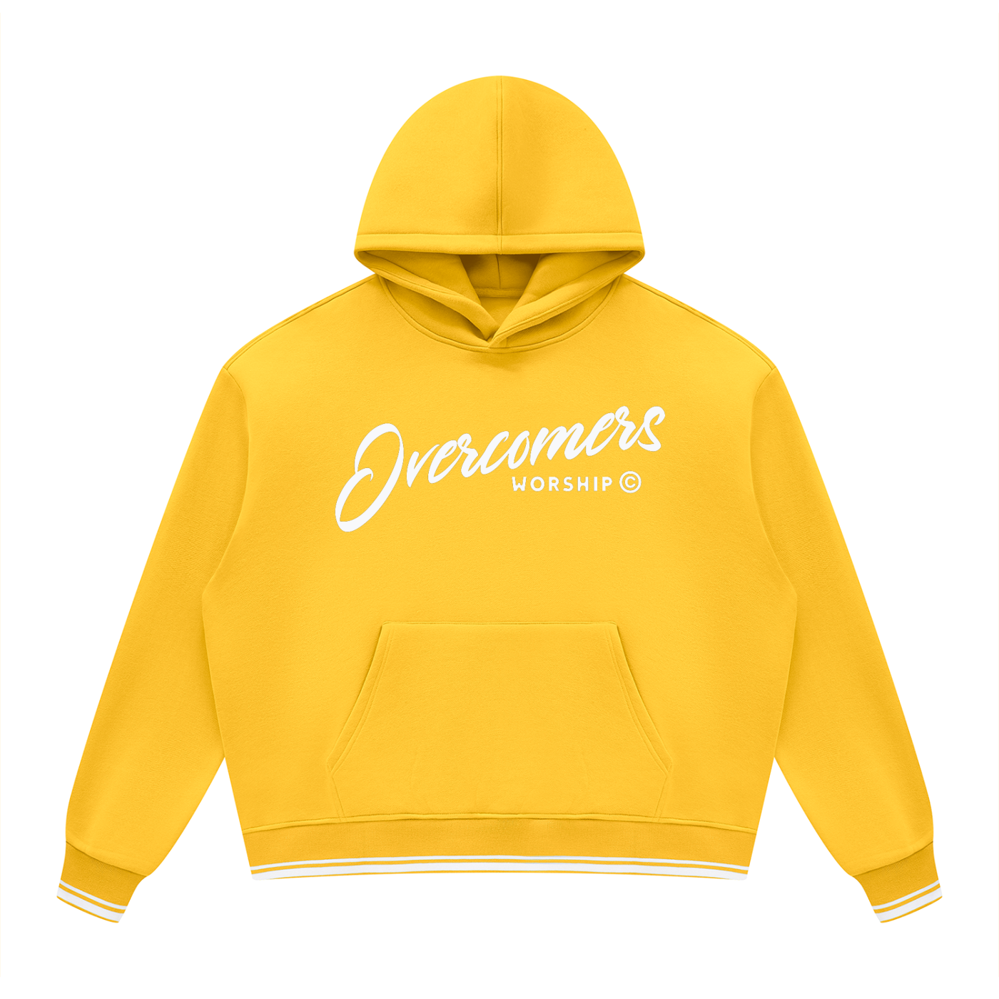 Overcomers Worship Color Block Fleece Hoodie