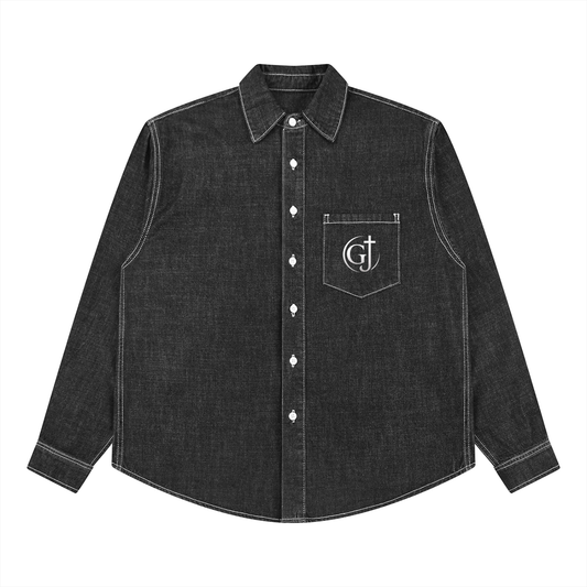 Unisex Vintage Wash Denim Shirt (GJ)