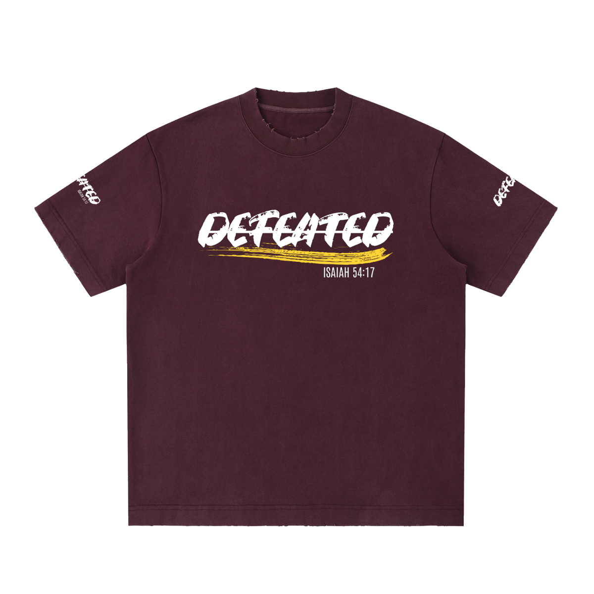 Heavyweight Vintage Washed Frayed T-Shirt (Undefeated)