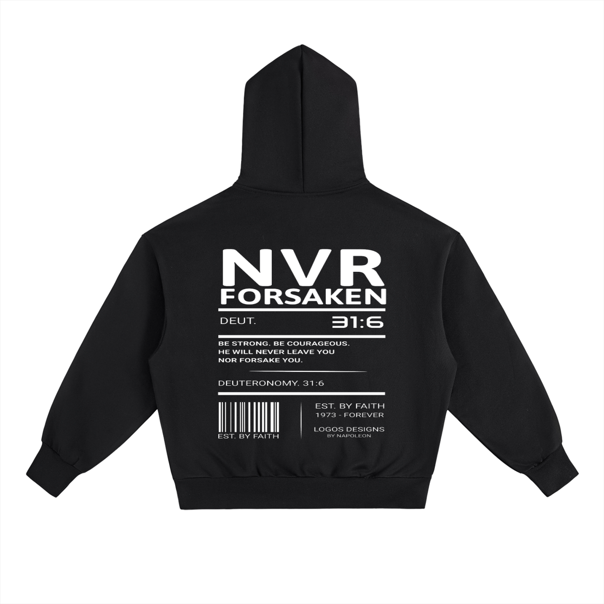 Essential Heavyweight Fleece Hoodie (NVR FORSAKEN)