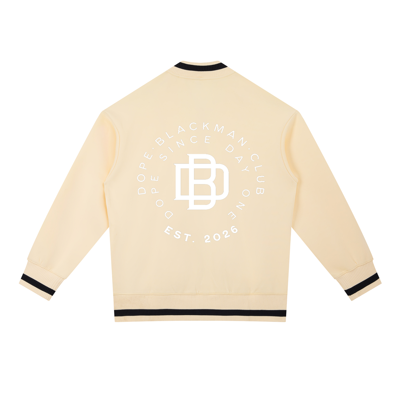 Dope Blackman Club Contrast Piping Zip Bomber Jacket