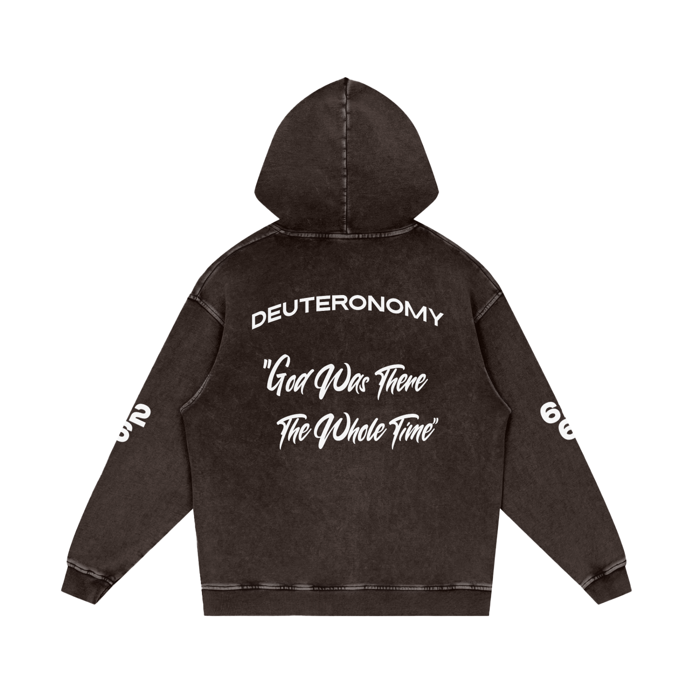 Snow Washed Loose Cotton Hoodie