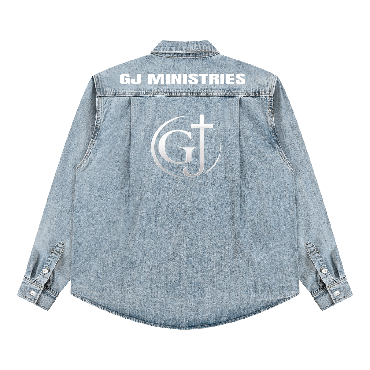 Unisex Vintage Wash Denim Shirt (GJ)