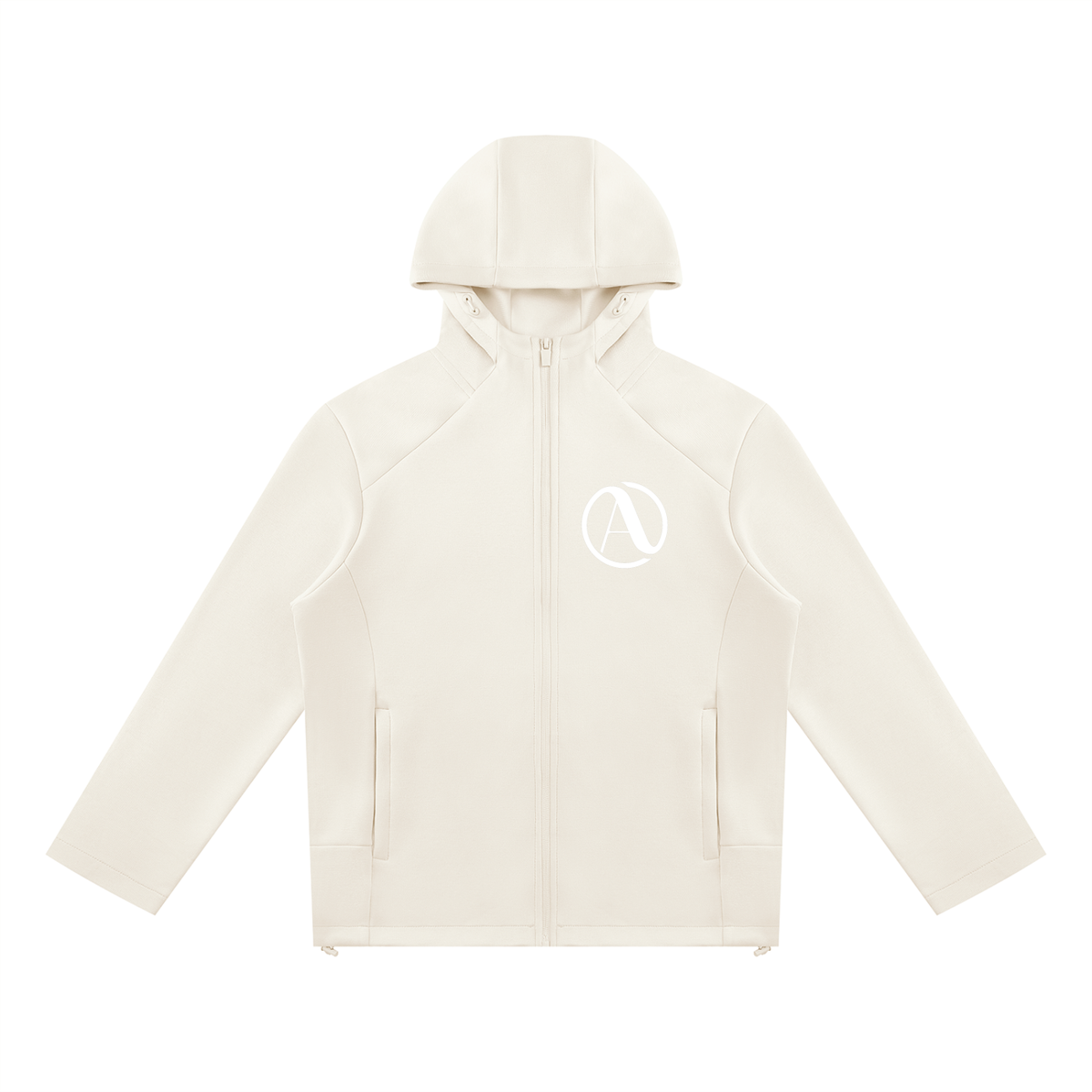 Unisex Paneled Full Zip Hoodie