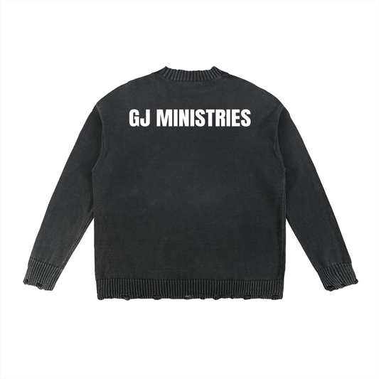 Vintage Washed Hand-Frayed Sweater (GJ)