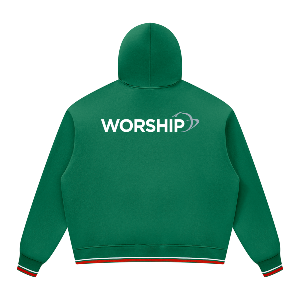 Overcomers Worship Color Block Fleece Hoodie