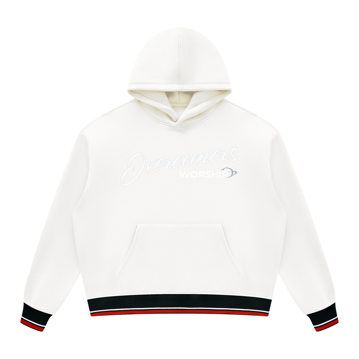 Overcomers Worship Color Block Fleece Hoodie