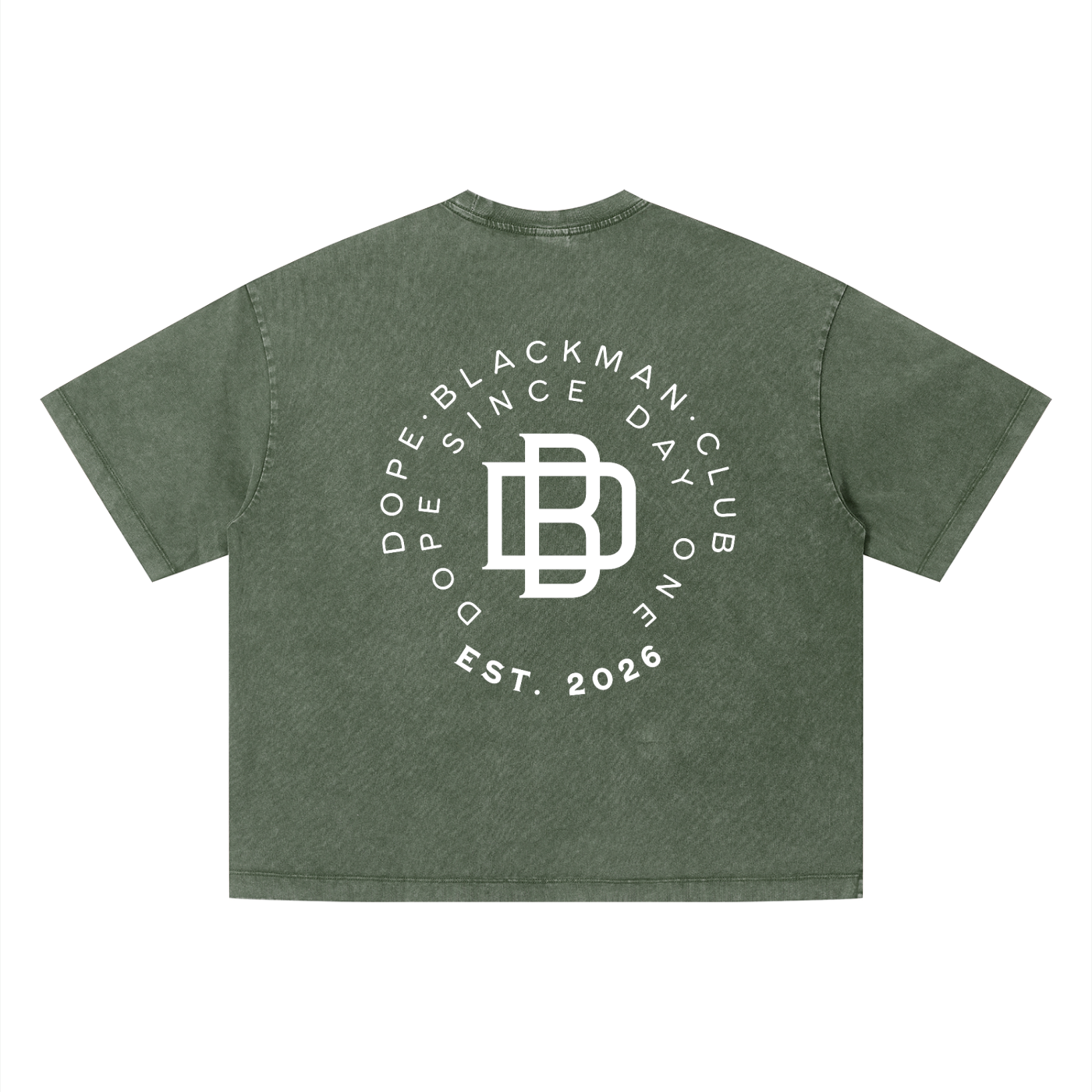 Dope Blackman Club Unisex Vintage Wash Boxy T-Shirt