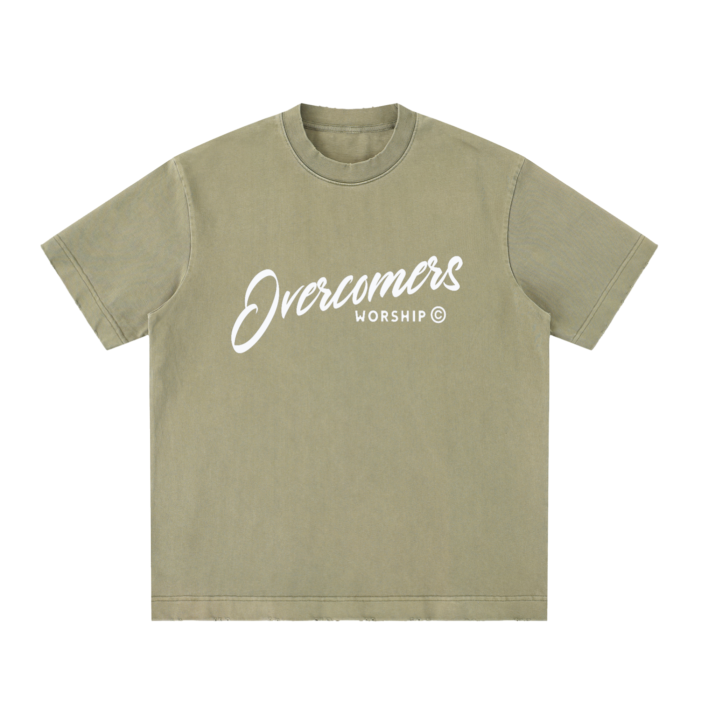 Overcomers Worship Team Tee – Heavyweight Frayed Edition