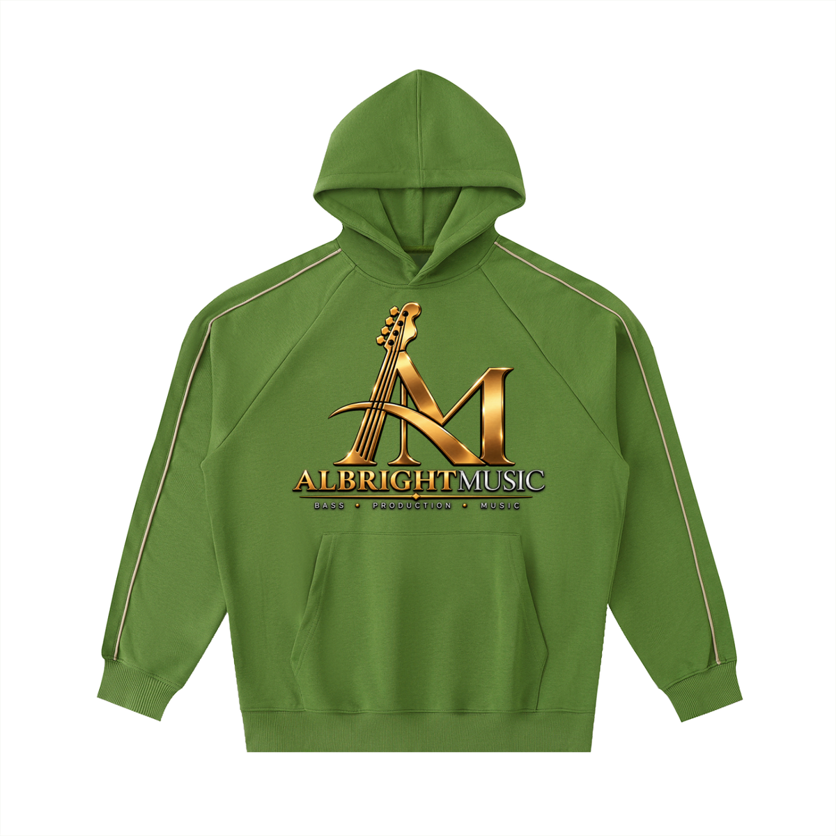 Contrast Piping Raglan Hoodie (AM)