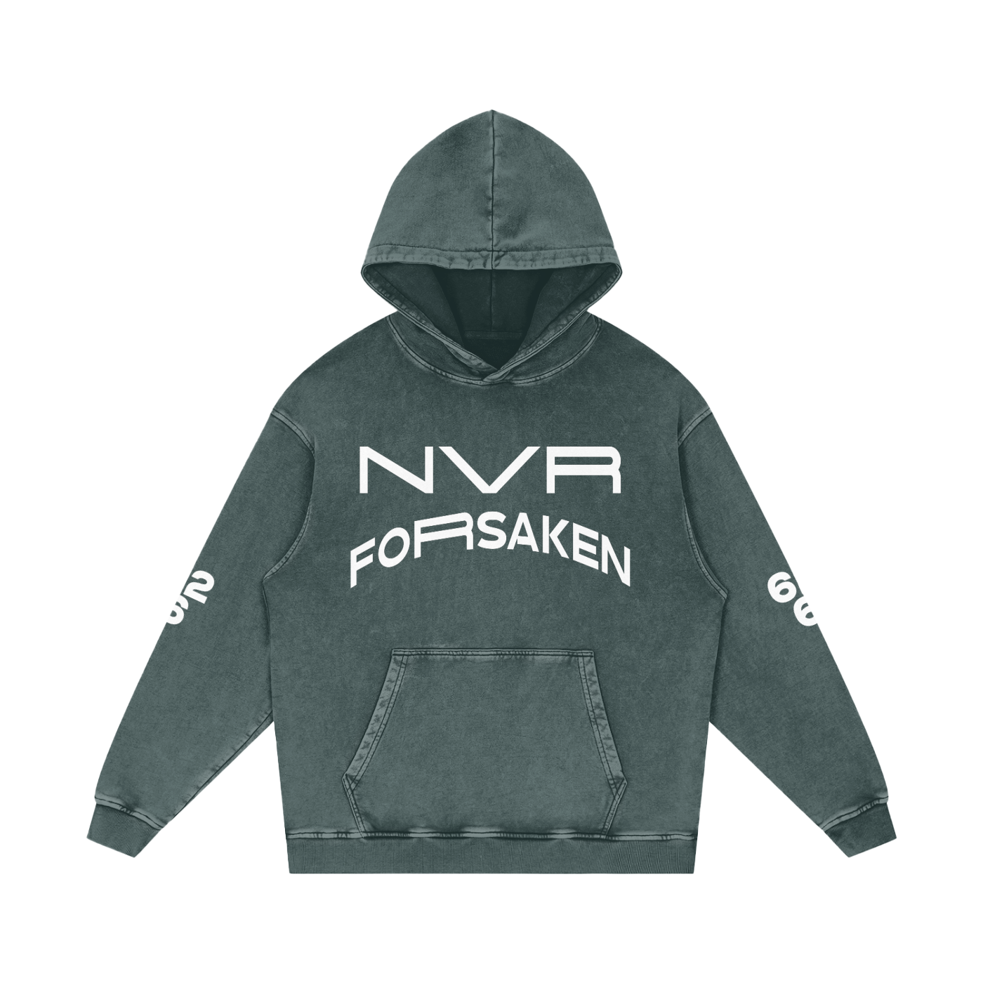 Snow Washed Loose Cotton Hoodie