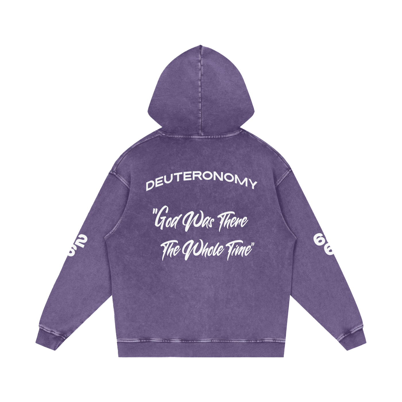 Snow Washed Loose Cotton Hoodie