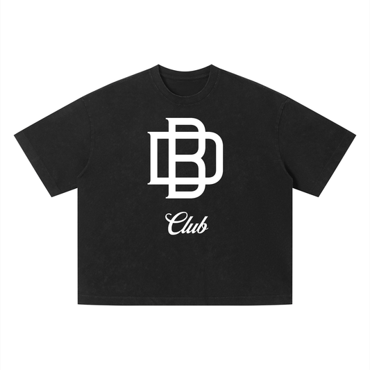 Dope Blackman Club Unisex Vintage Wash Boxy T-Shirt