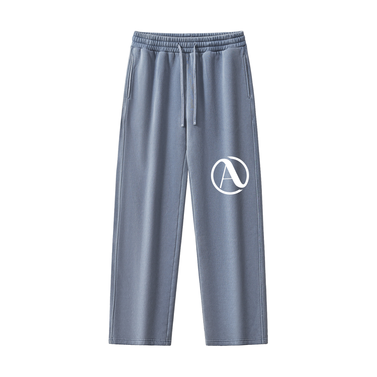 Frayed Enzyme Washed Fleece Sweatpants