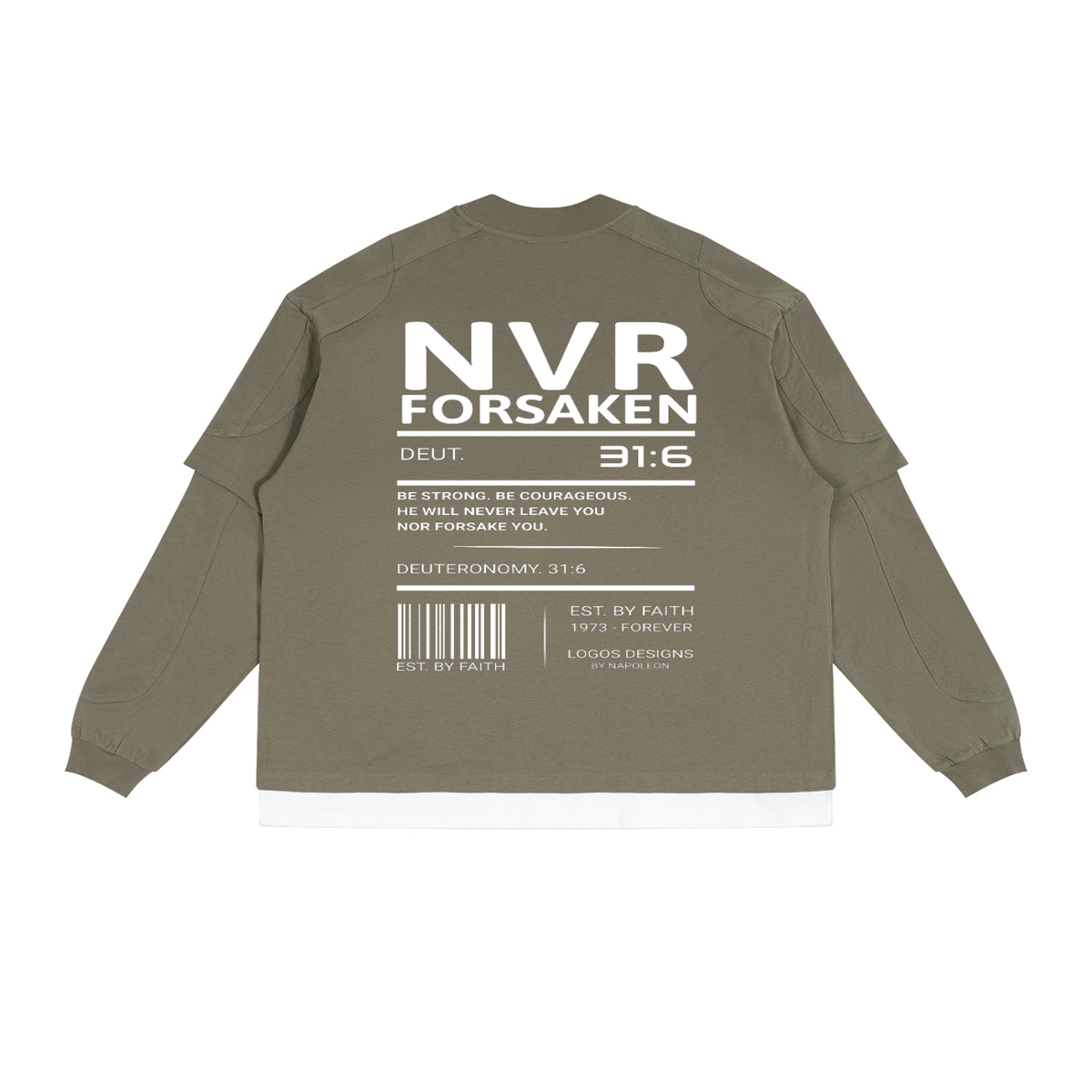 Unisex Paneled Layer Color Block T-Shirt