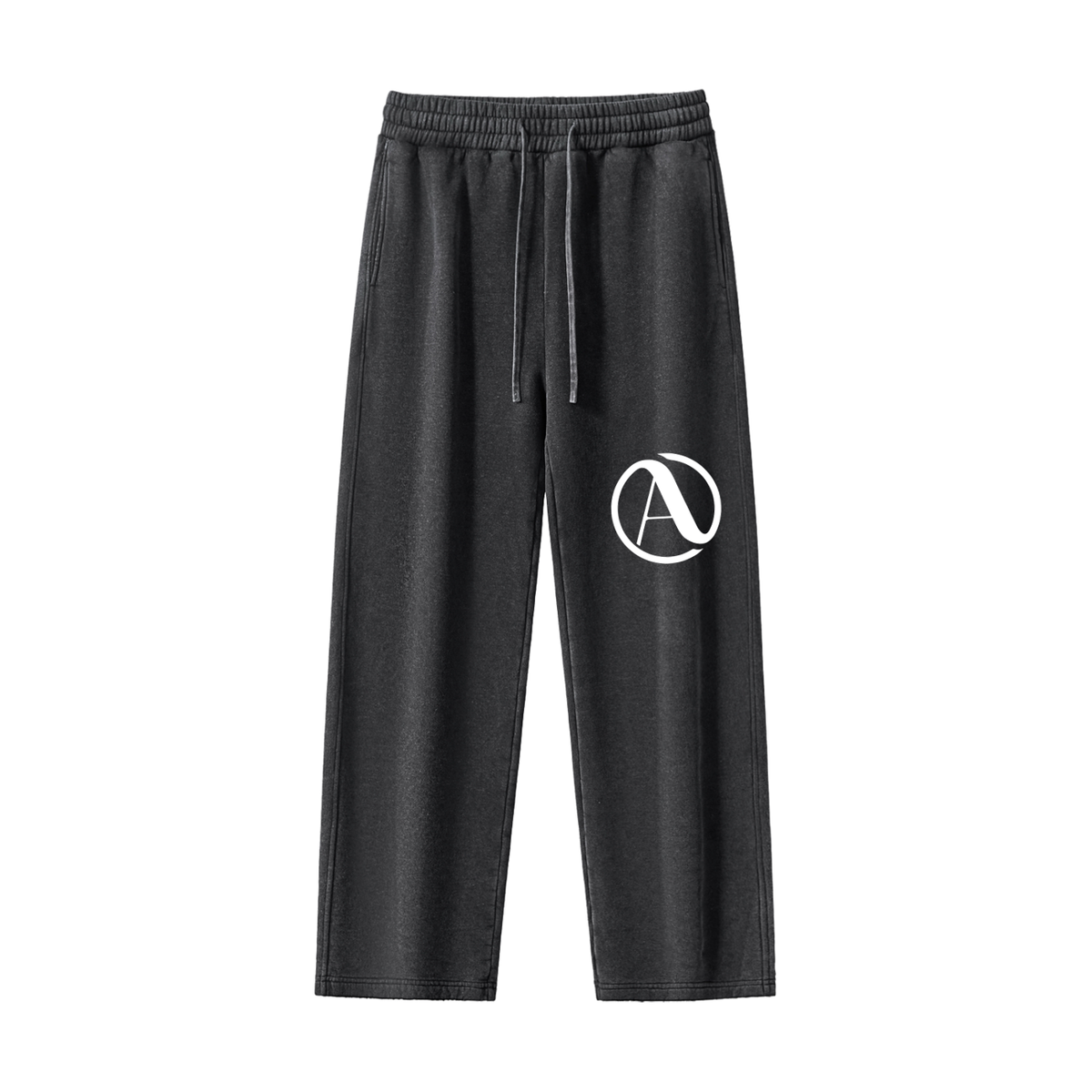 Frayed Enzyme Washed Fleece Sweatpants