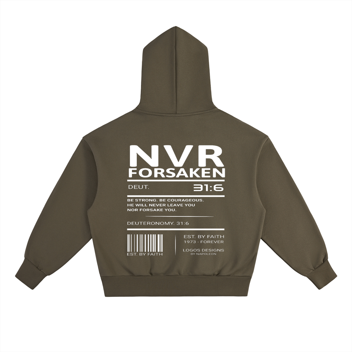 Essential Heavyweight Fleece Hoodie (NVR FORSAKEN)