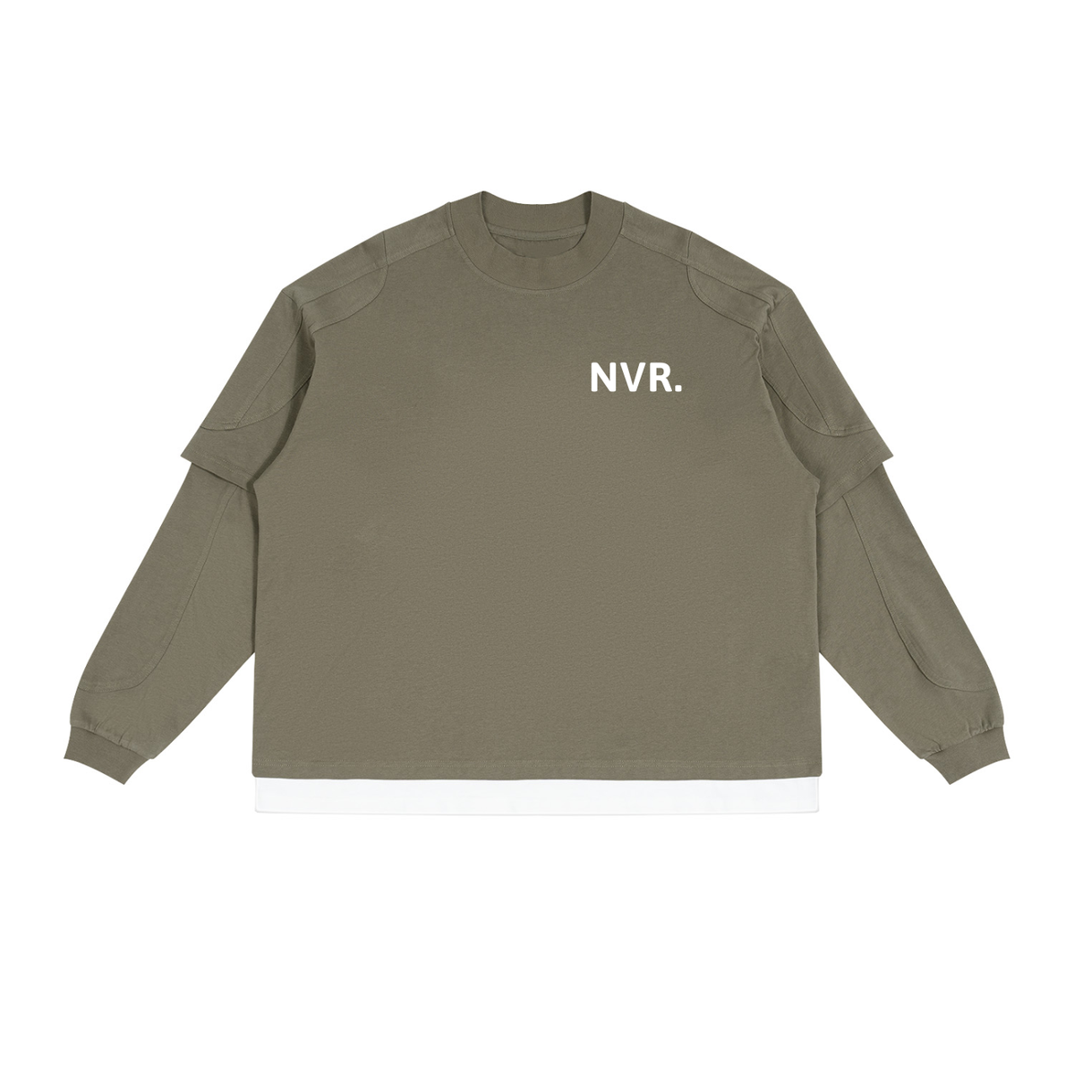 Unisex Paneled Layer Color Block T-Shirt