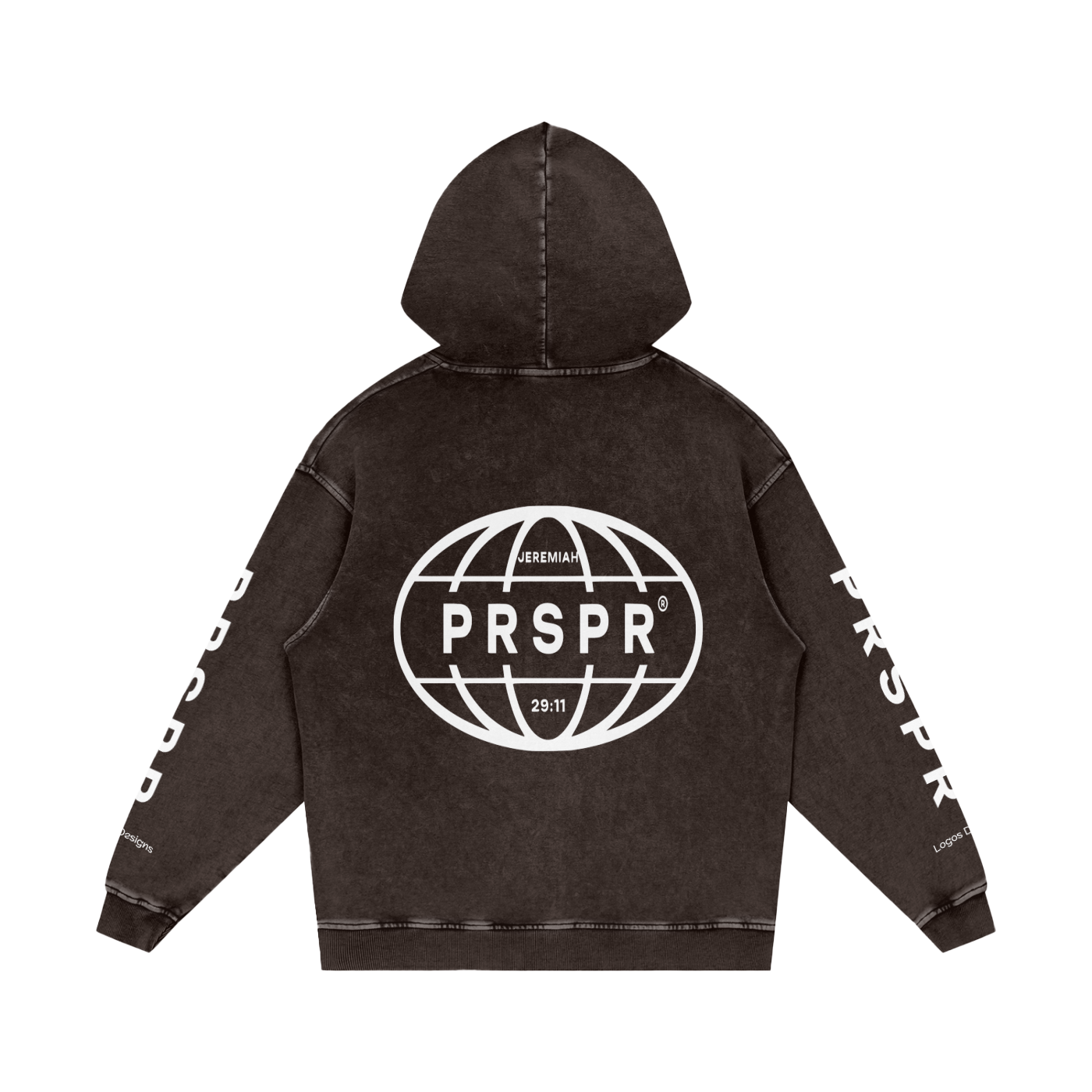 Snow Washed Loose Cotton Hoodie