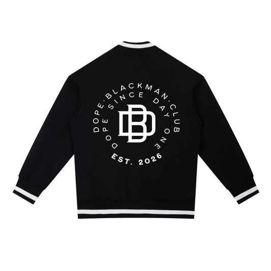 Dope Blackman Club Contrast Piping Zip Bomber Jacket